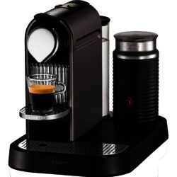 Krups XN730T40 Citiz Nespresso Coffee Machine with Aeroccino Milk Frother in  Titanium